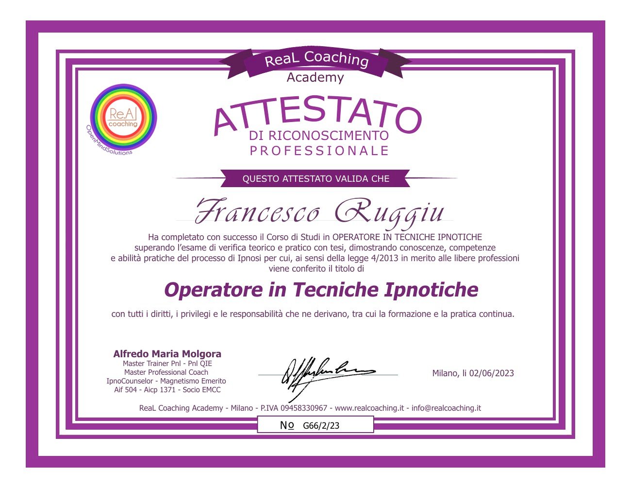francesco ruggiu OPI